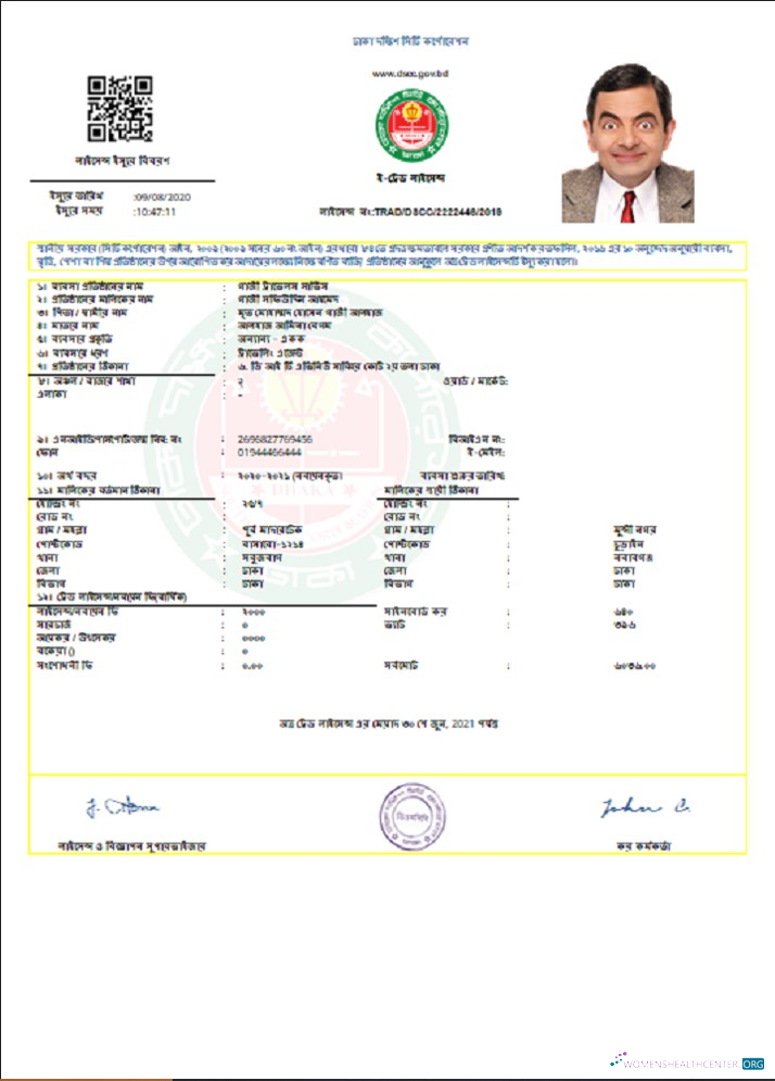 Bangladesh Dhaka South City Corporation Gazi Travel Service Trade licence template in Word and PDF format, fully editable